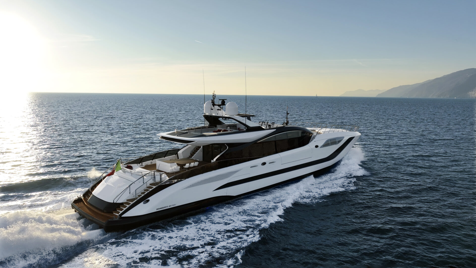 Yachts luxury ships lines Mangusta Yachts