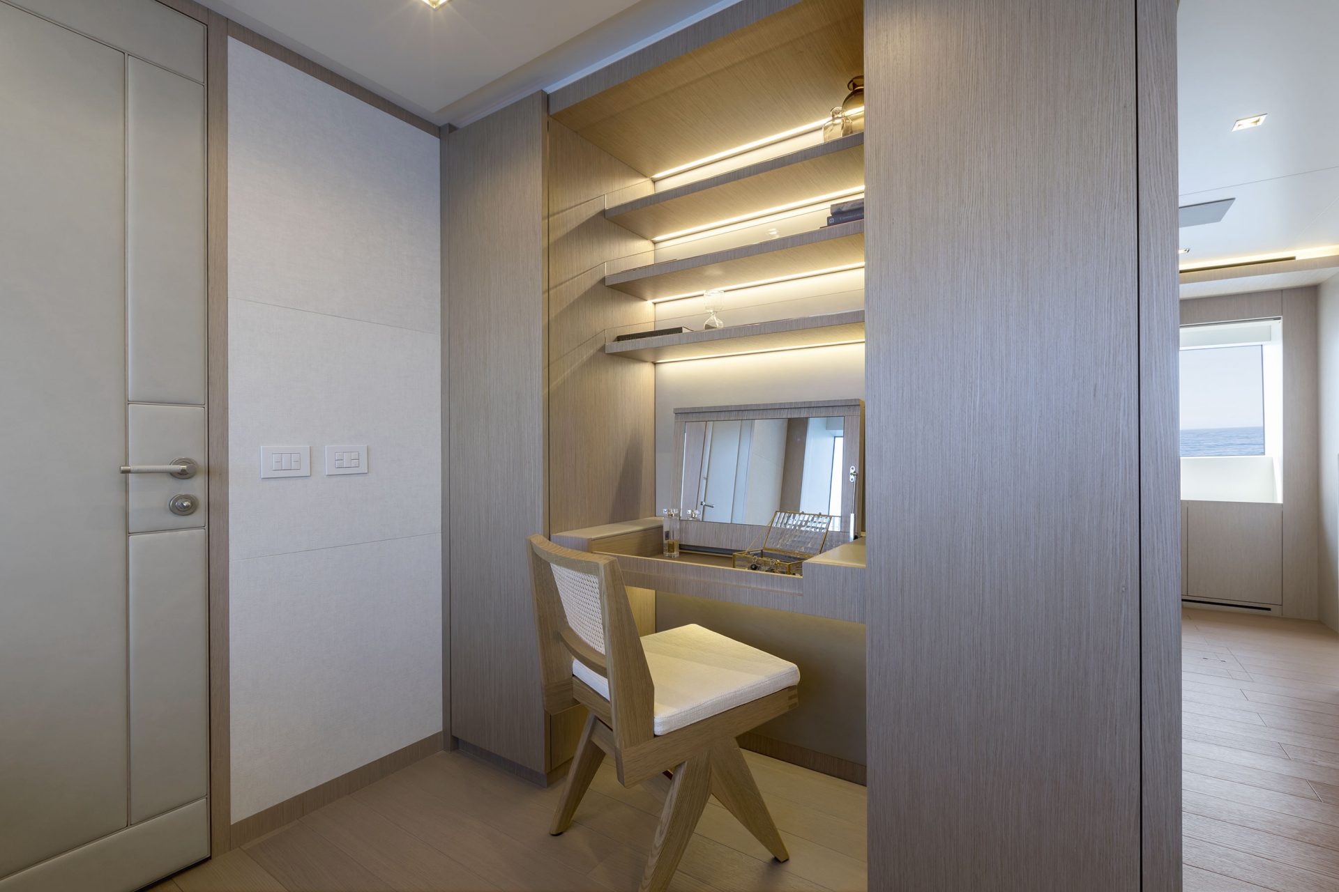 Toeletta di lusso in cabina Mangusta Yachts