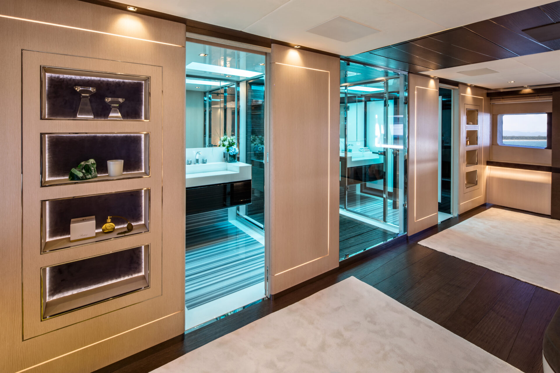 Luxurious Mangusta Yacht interior design