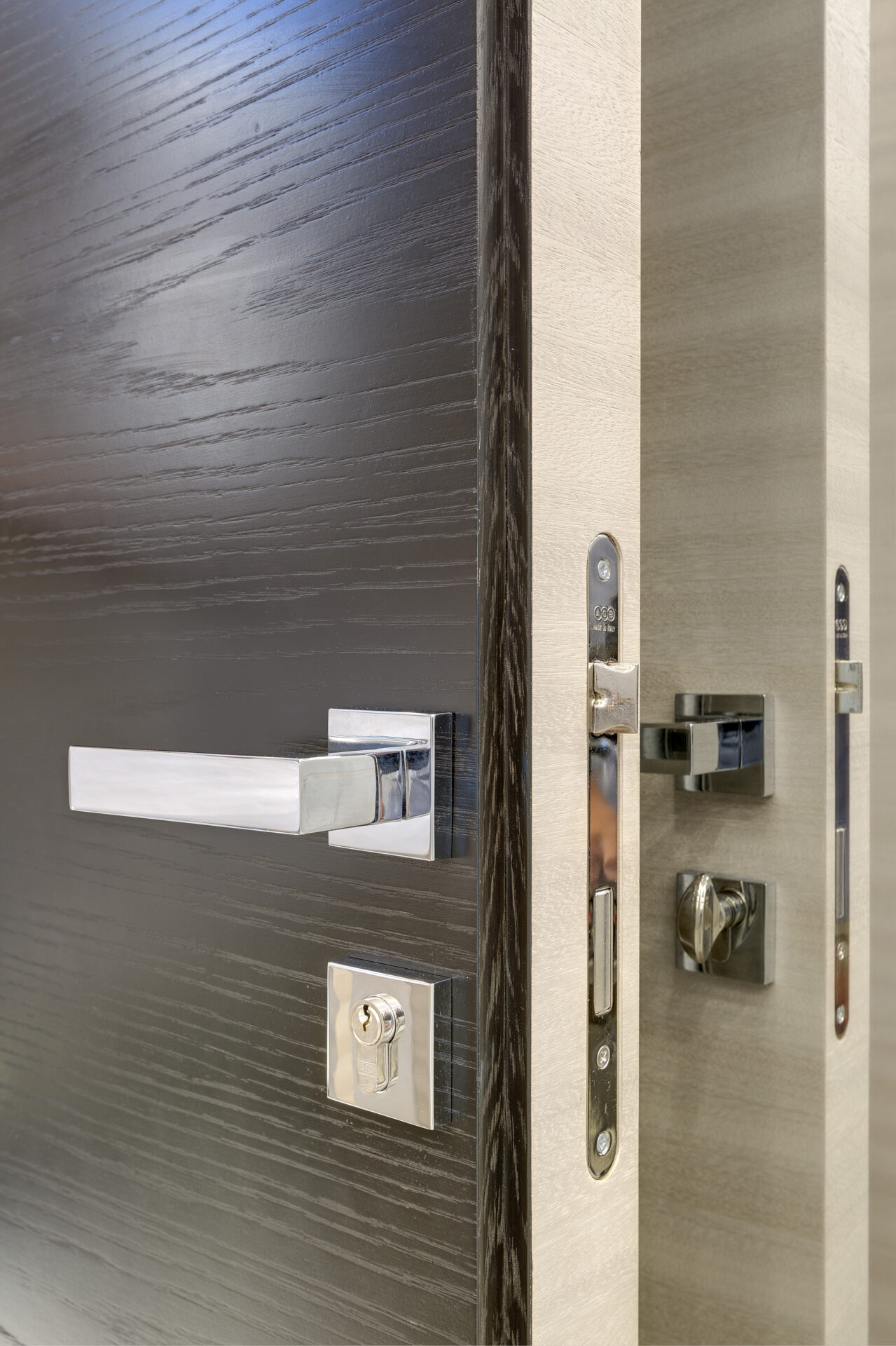 Maniglia porta yacht Mangusta in acciaio lucido