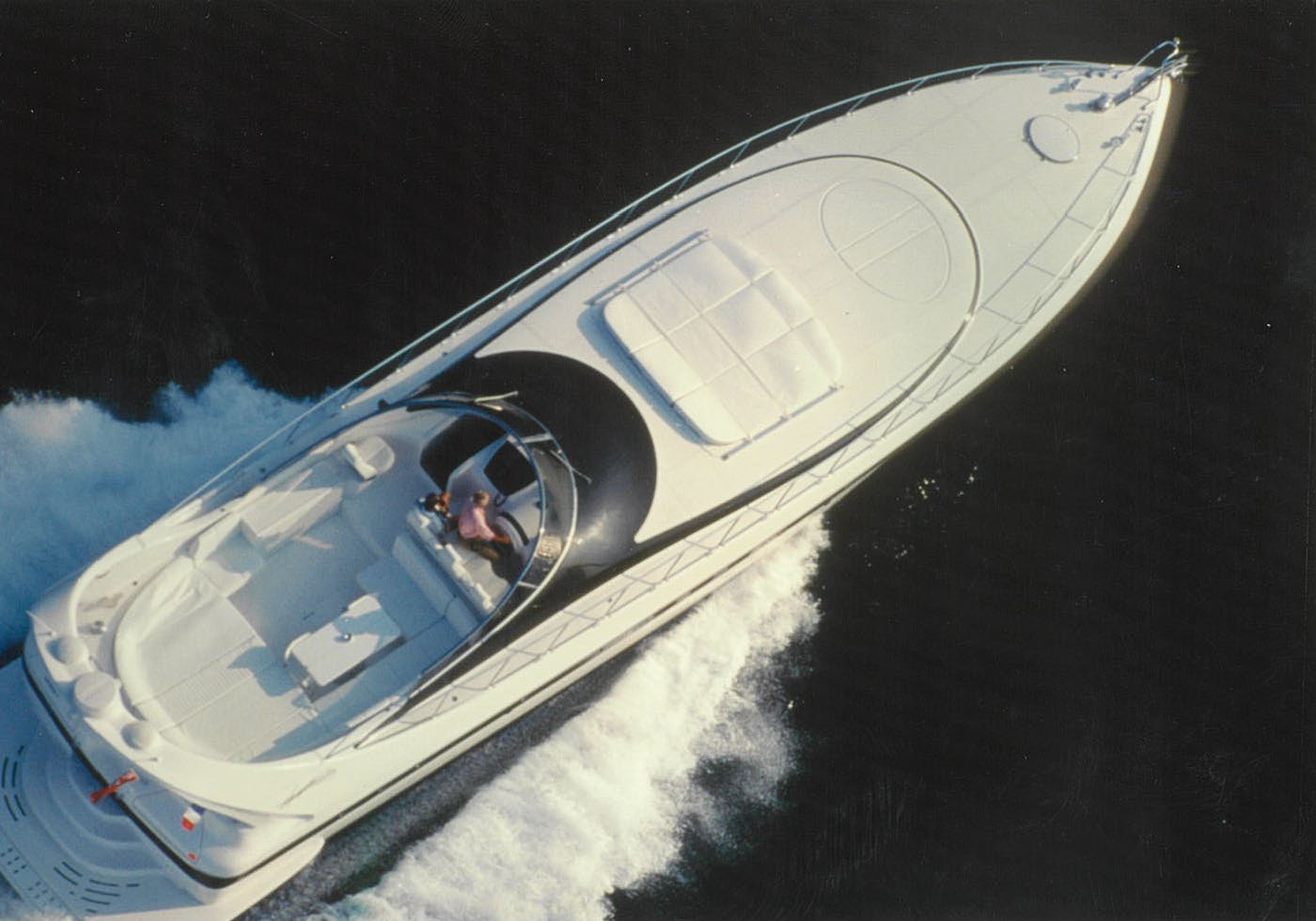 Mangusta Yacht cruising on open water