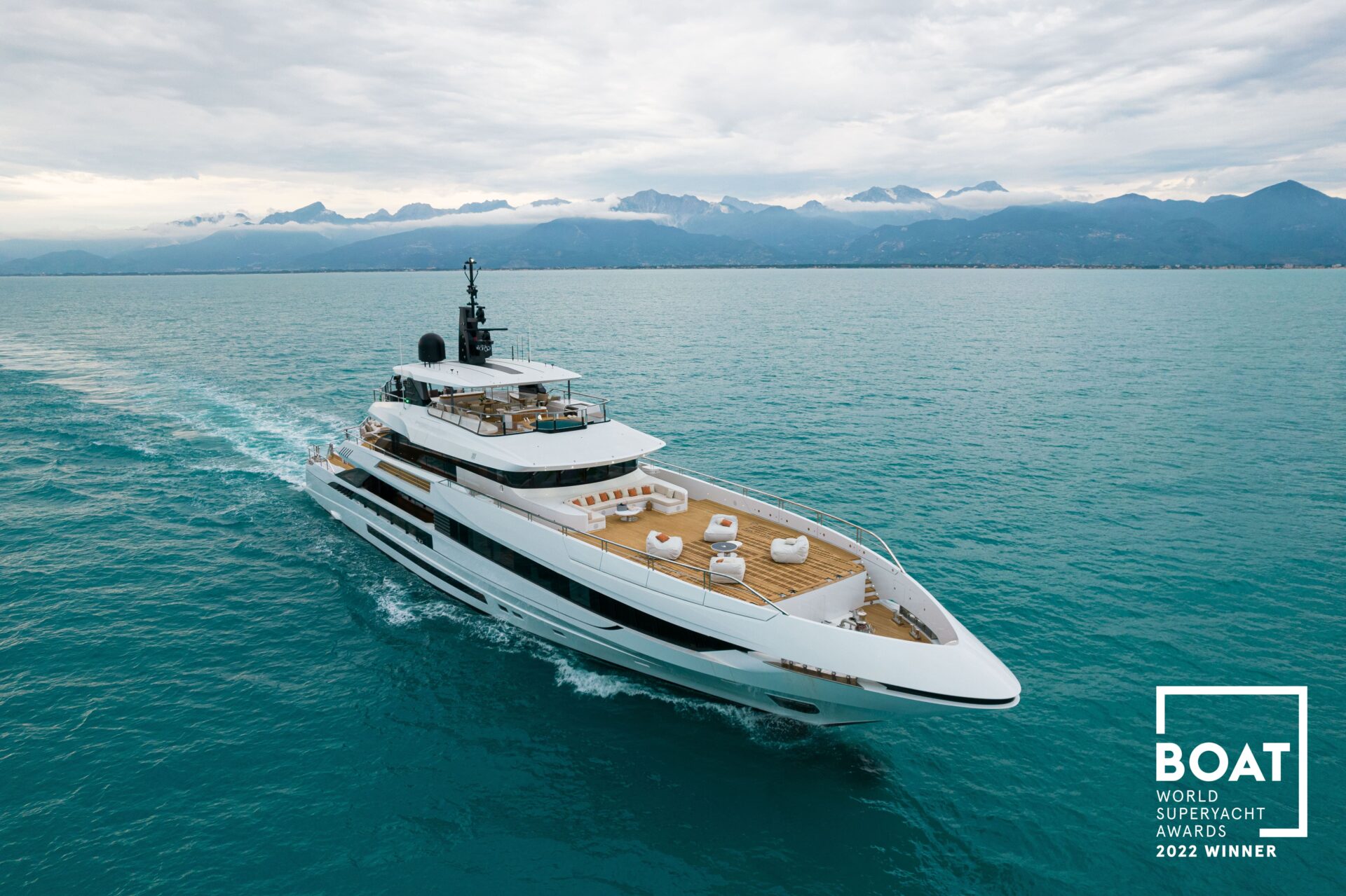 Mangusta Yachts luxury superyacht at sea