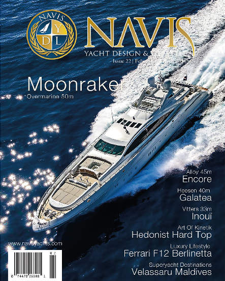 Mangusta 50m yacht cruising on open sea