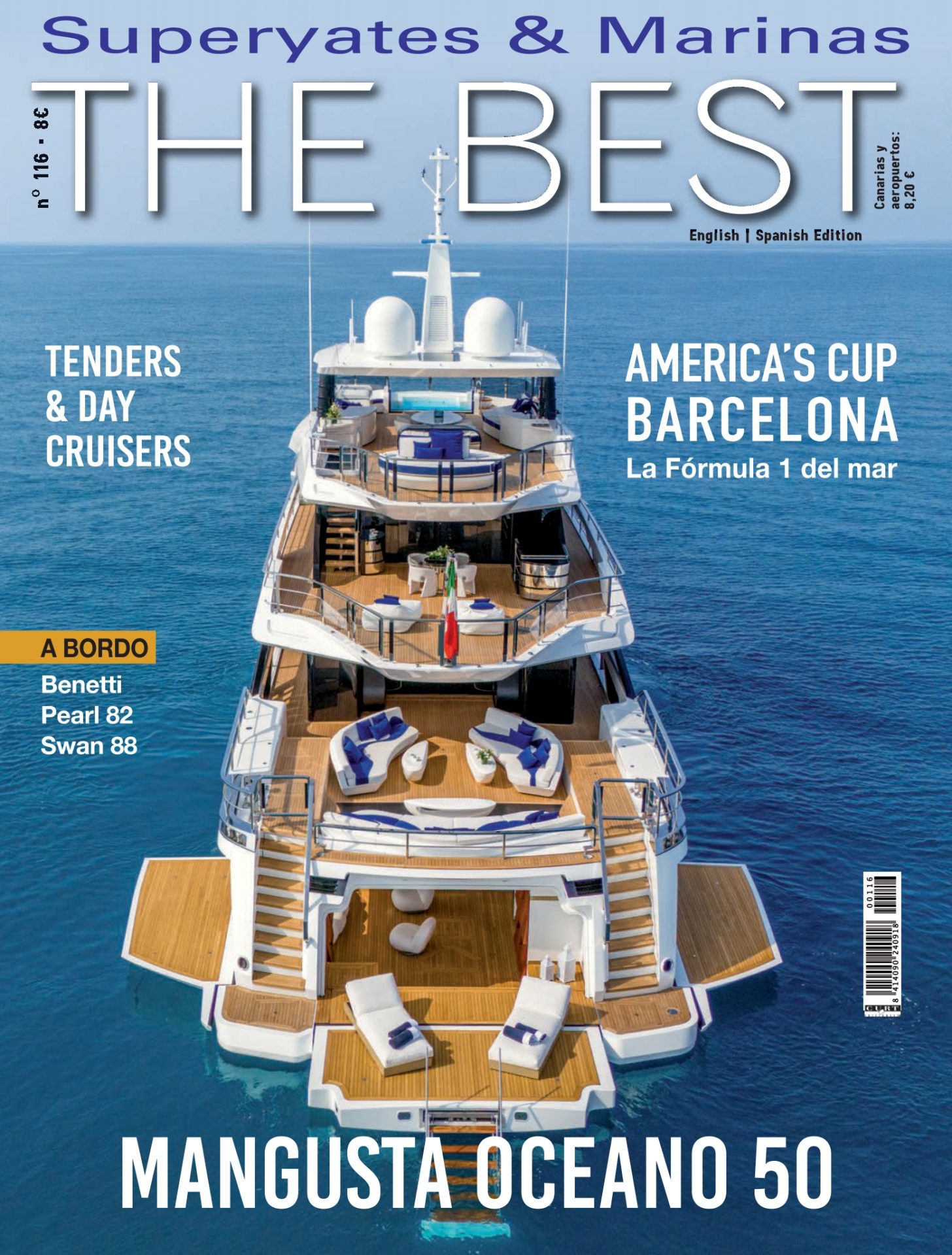 Mangusta Oceano 50 luxury yacht, at sea