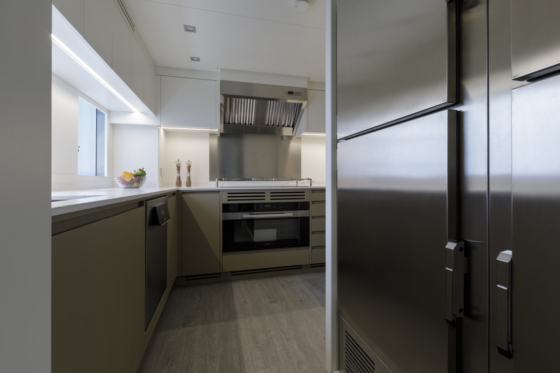 Luxury yacht modern kitchen interior design