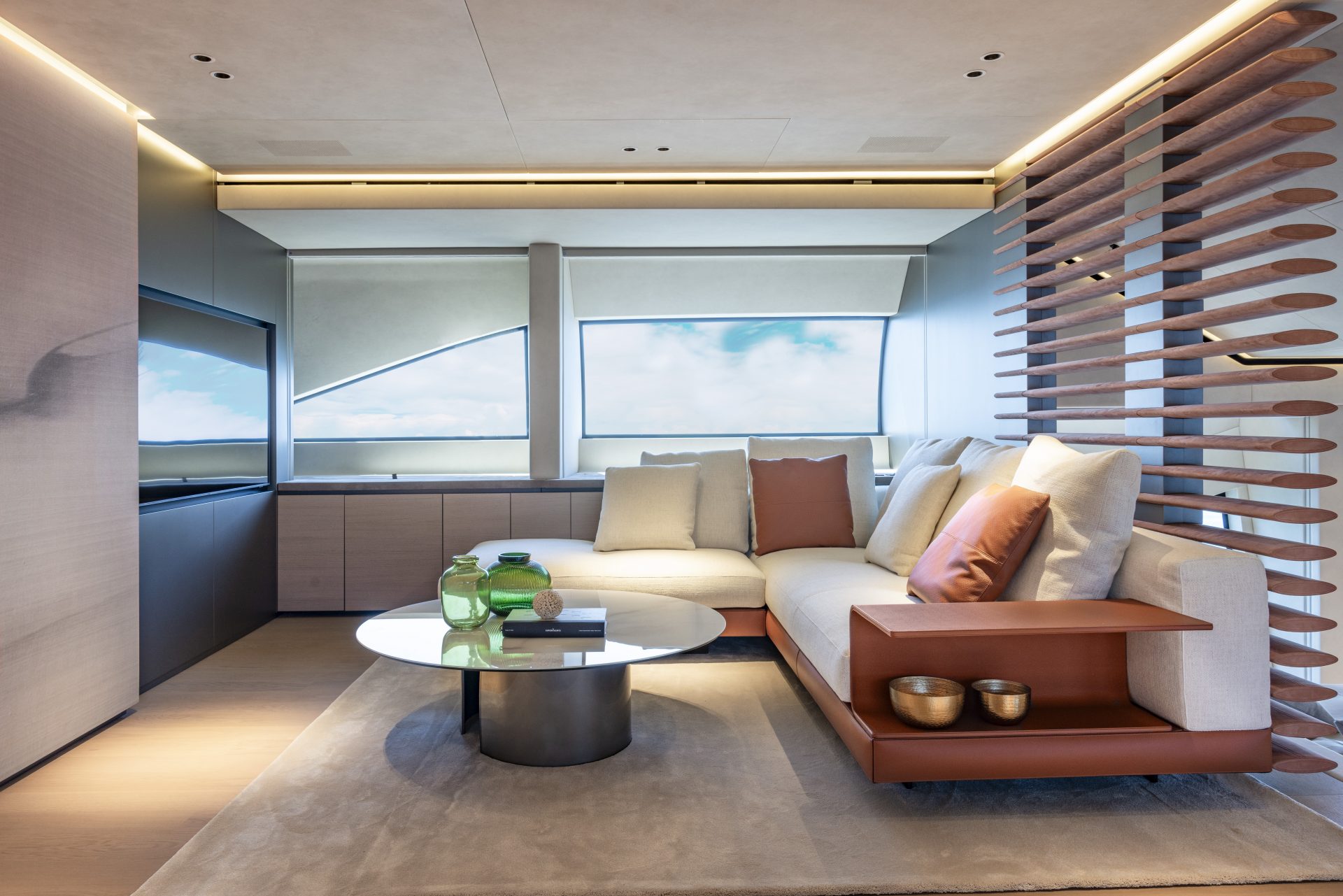 Luxurious Mangusta Yachts interior design