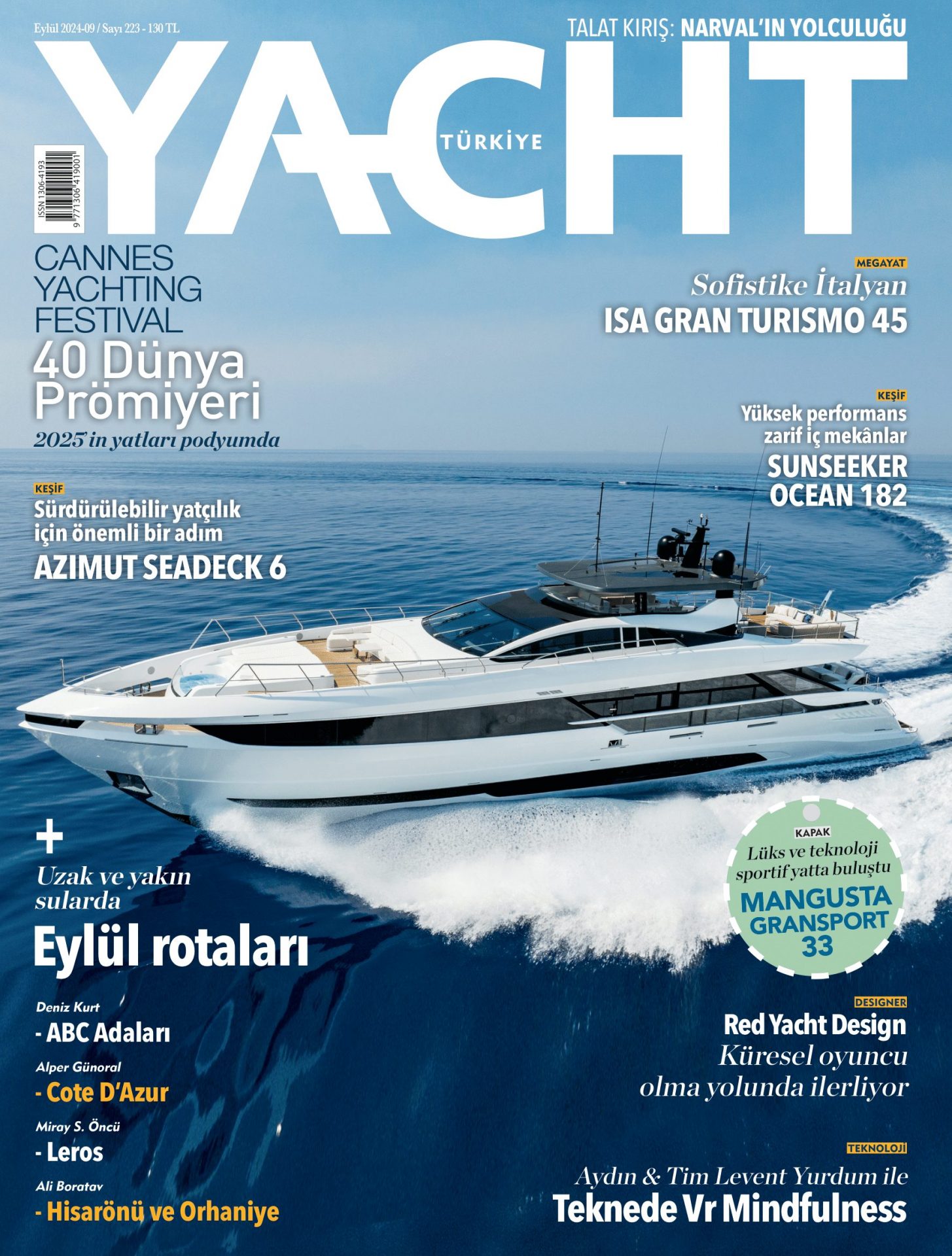 Mangusta GranSport 33 cruising at sea